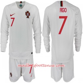 Maillot/Tenue Portugal FIGO 7 Enfant Extérieur Coupe du monde 2018 Manche Longue